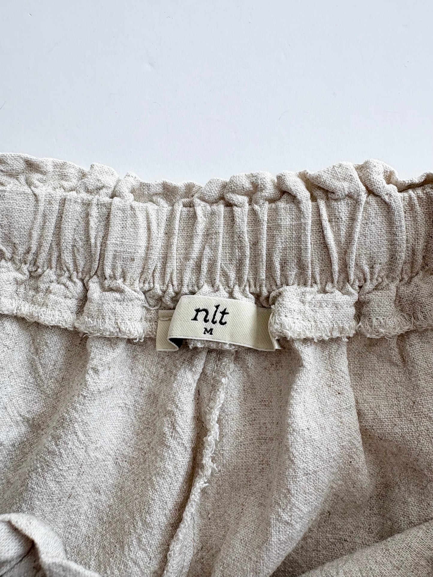 N.L.T Cove Linen blend wide leg pants Medium