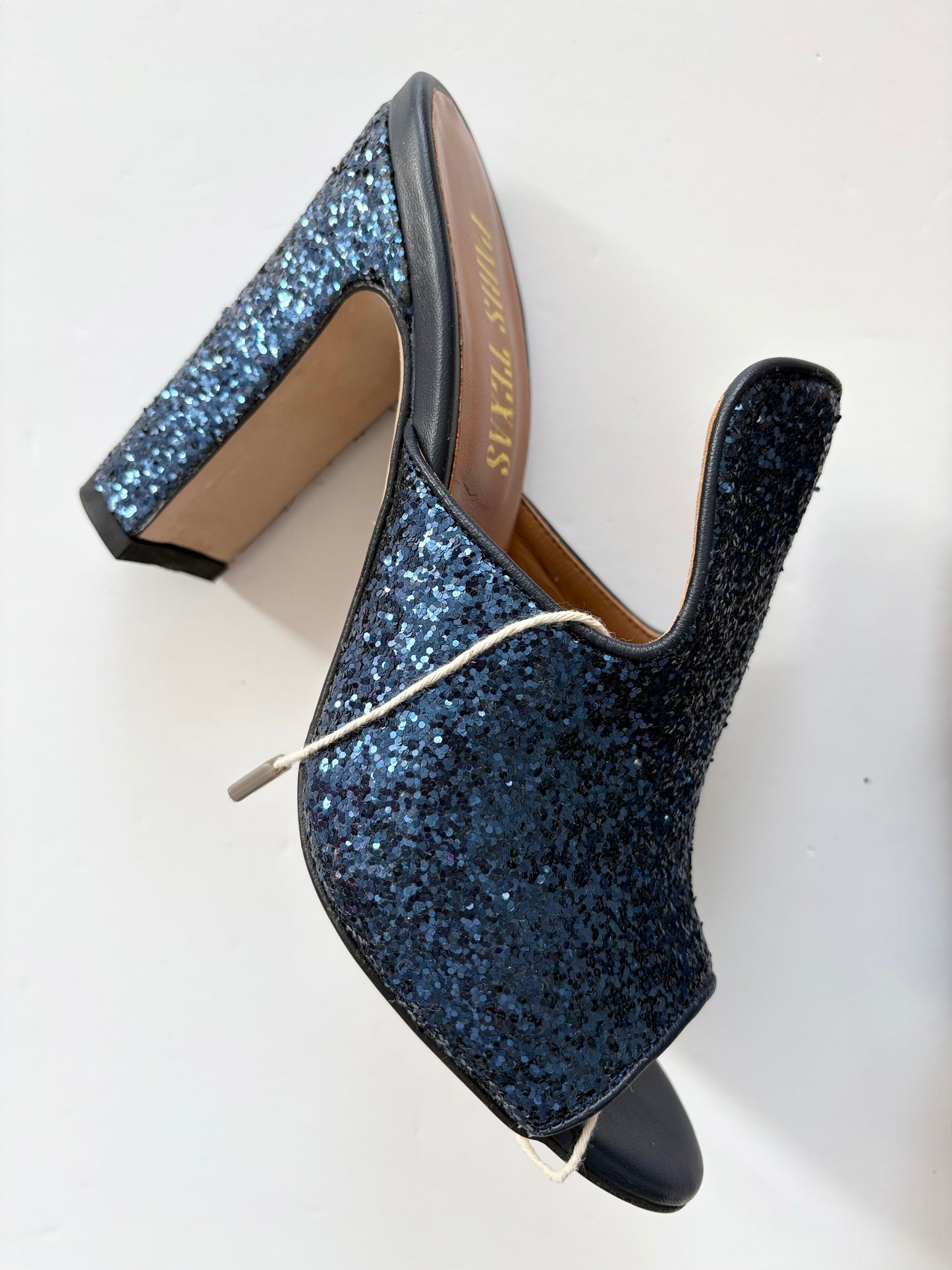 Mules à paillettes Paris Texas à bout ouvert, pointure US6