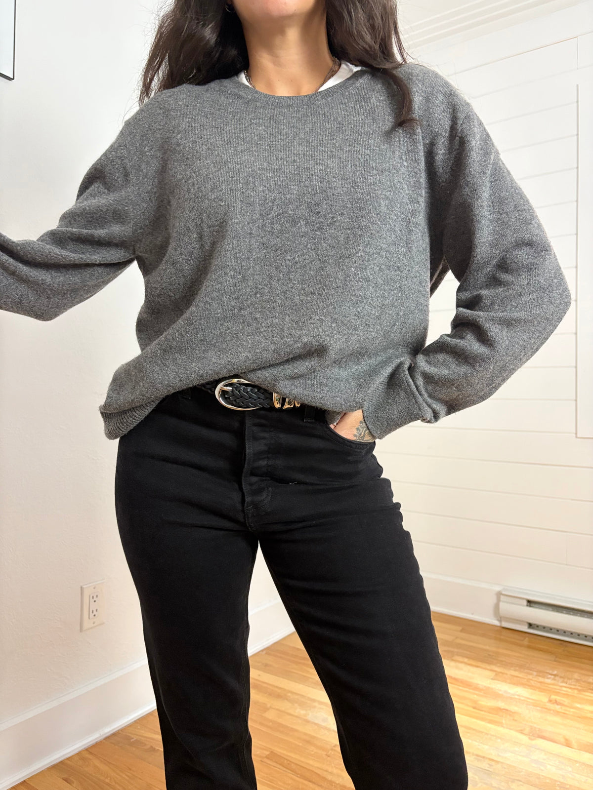 Everlane cashmere crewneck sweater Large