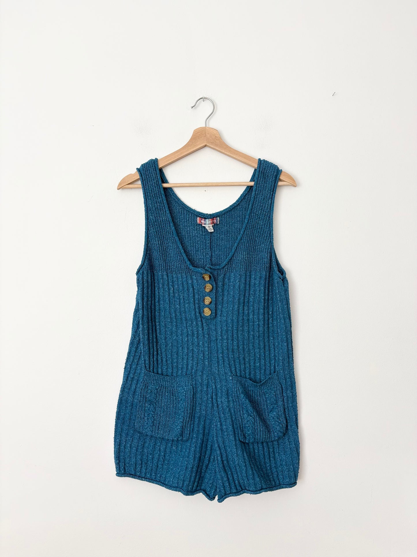 Combishort en tricot côtelé Urban Outfitters, taille S