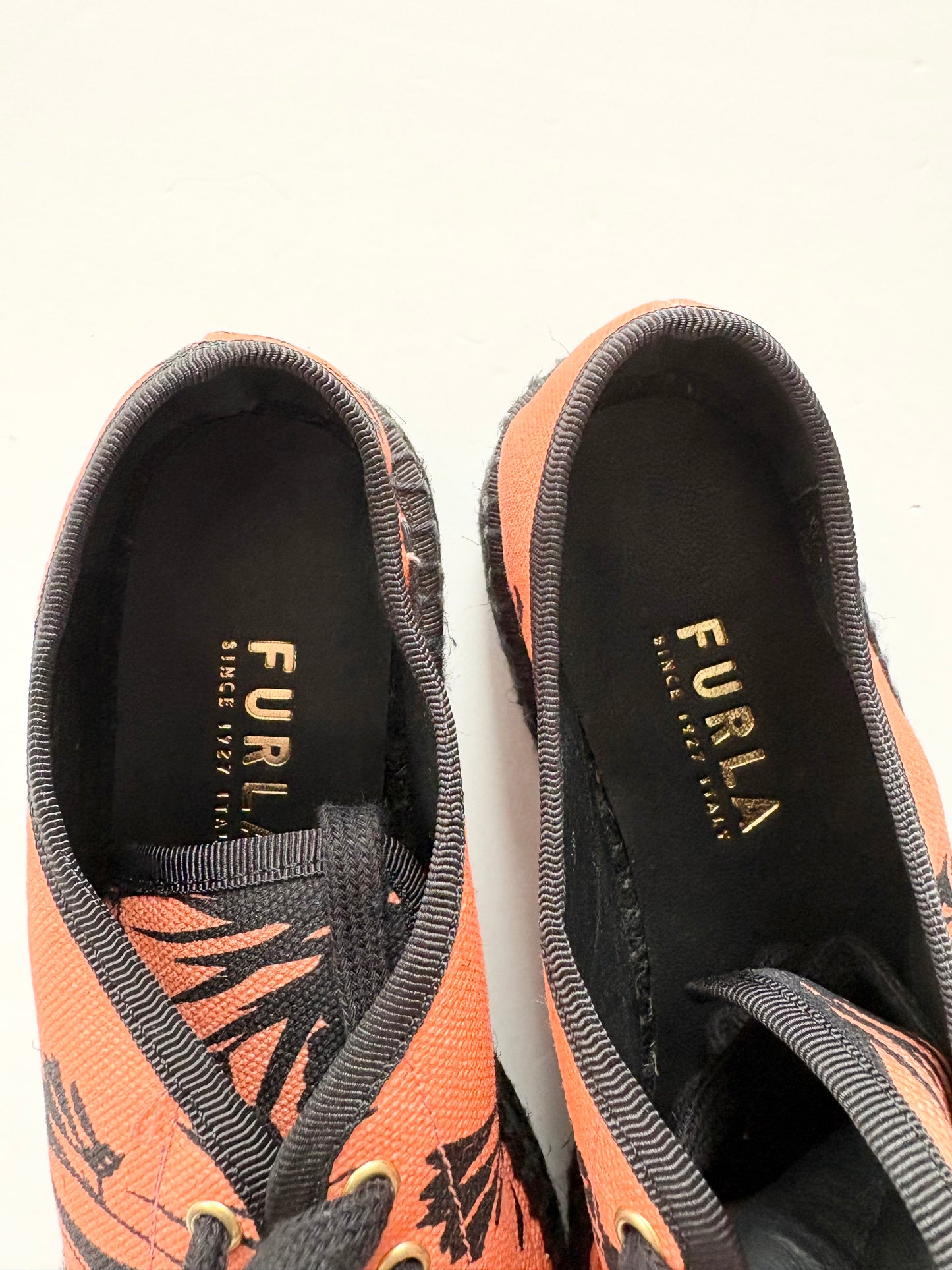Furla easy espadrille in toni anrancio US7