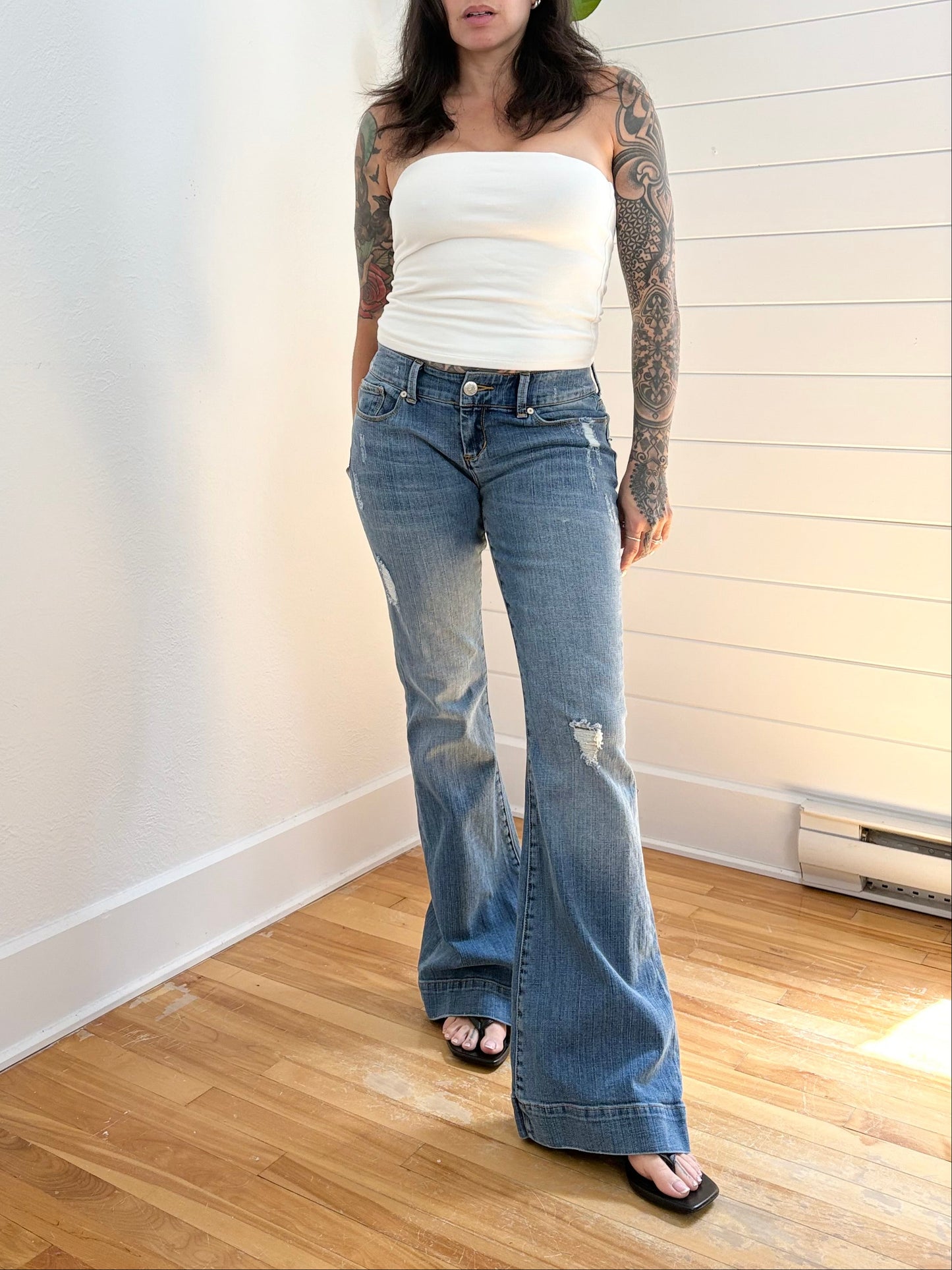 Y2K Seven7 jeans low rise flare jeans W28