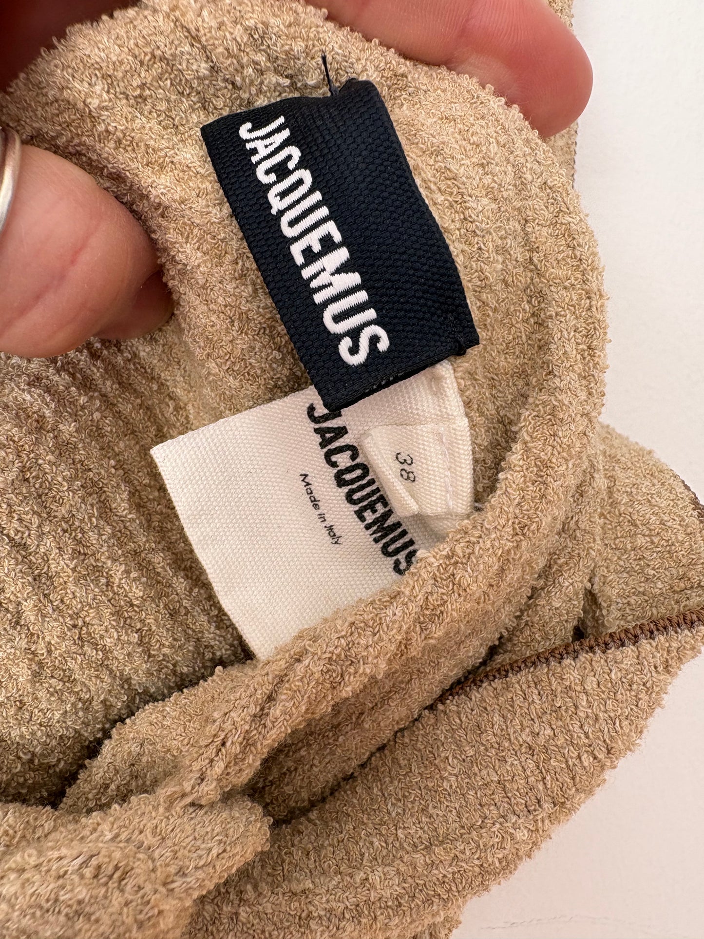 Jacquemus Le haut noué crop top Medium