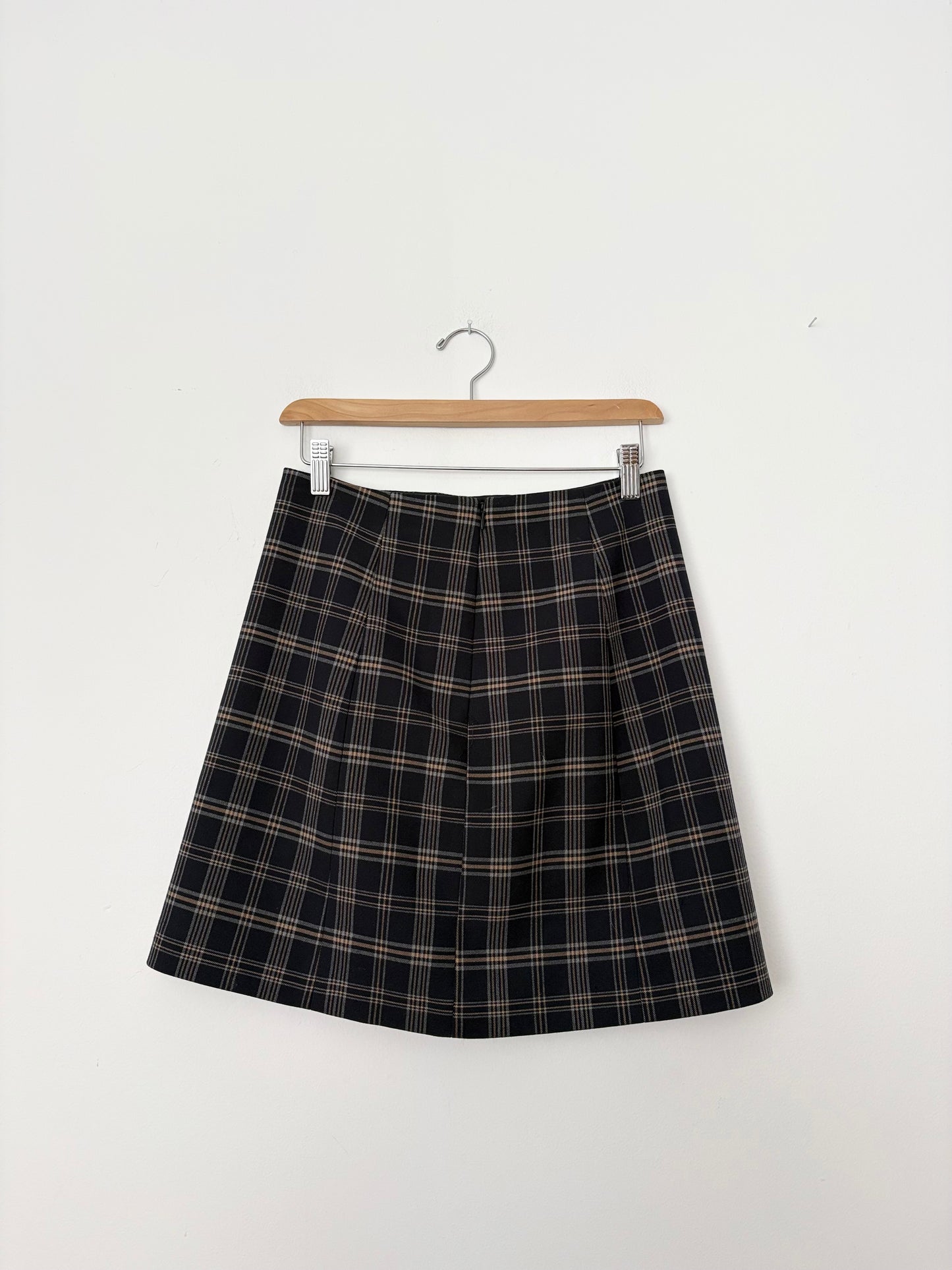Babaton modern plaid mini skirt W26