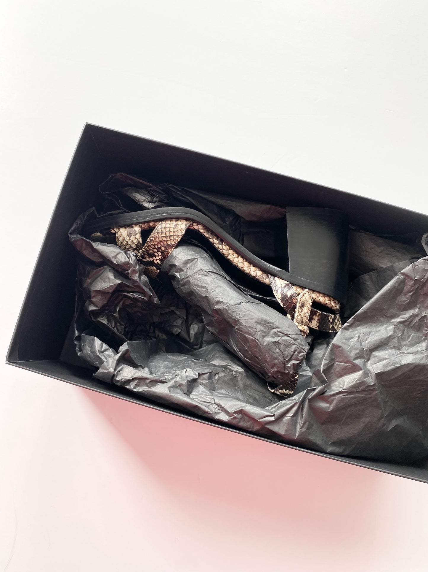 The kooples heel snake leather sandals EUR37