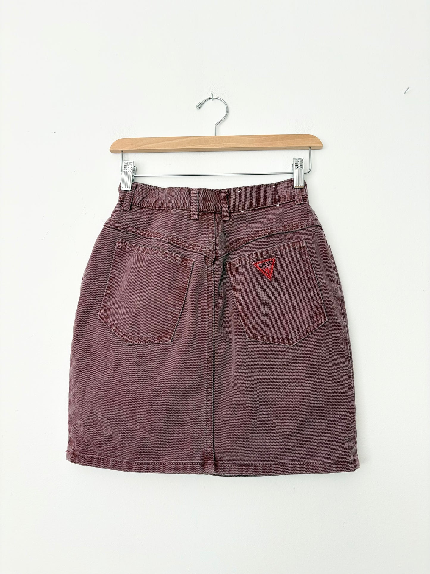 Vintage guess denim mini skirt W24