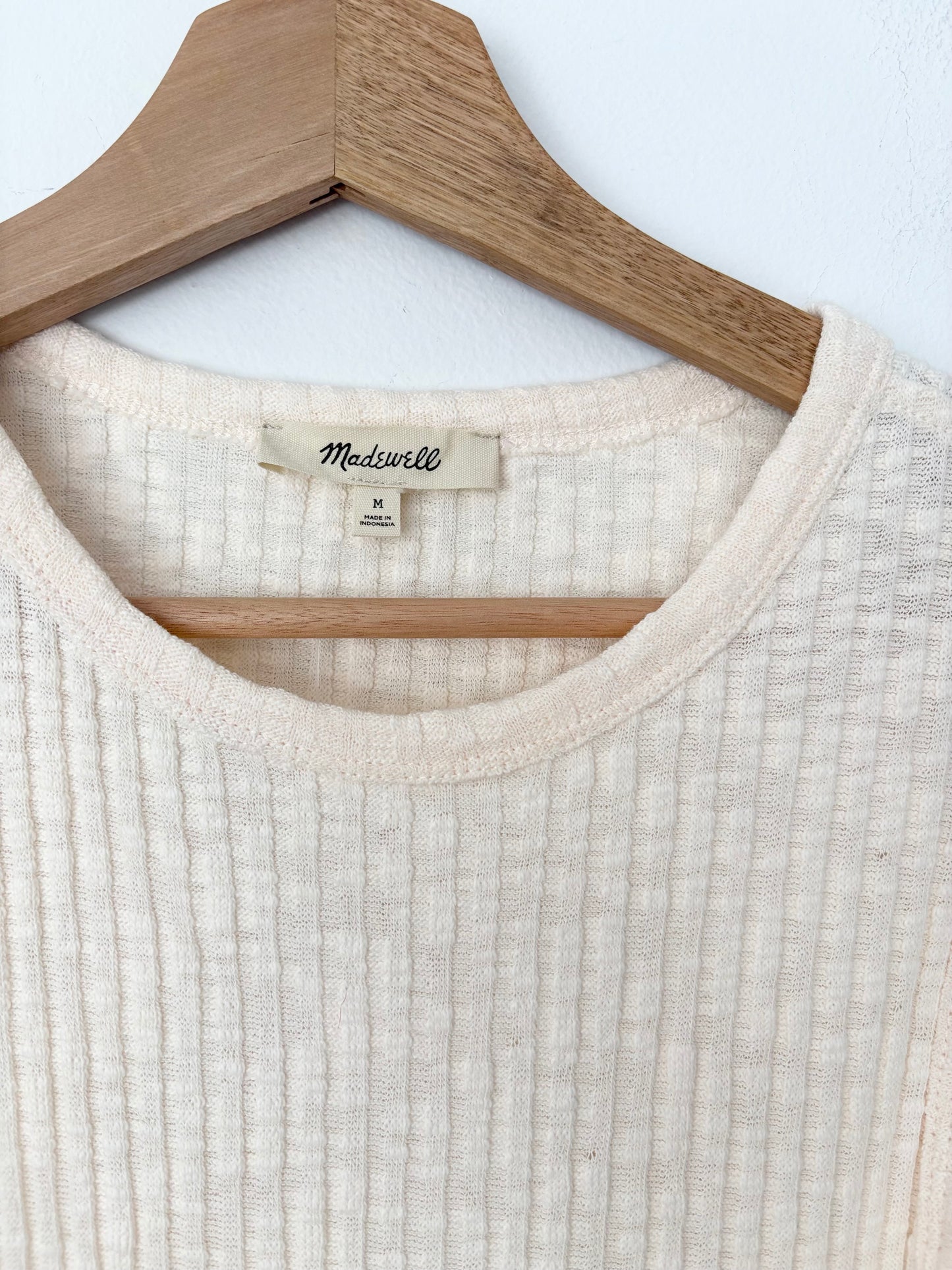 Madewell lettuce hem ribbed tank Medium
