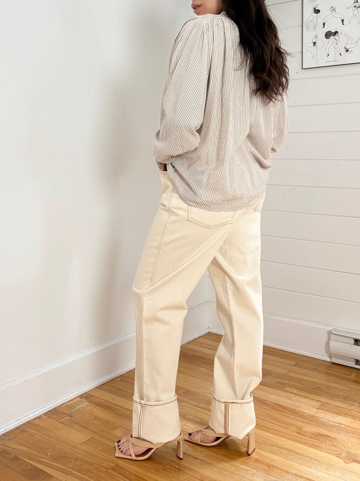 Jeans Redone années 70 taille ultra haute coupe droite W30/31