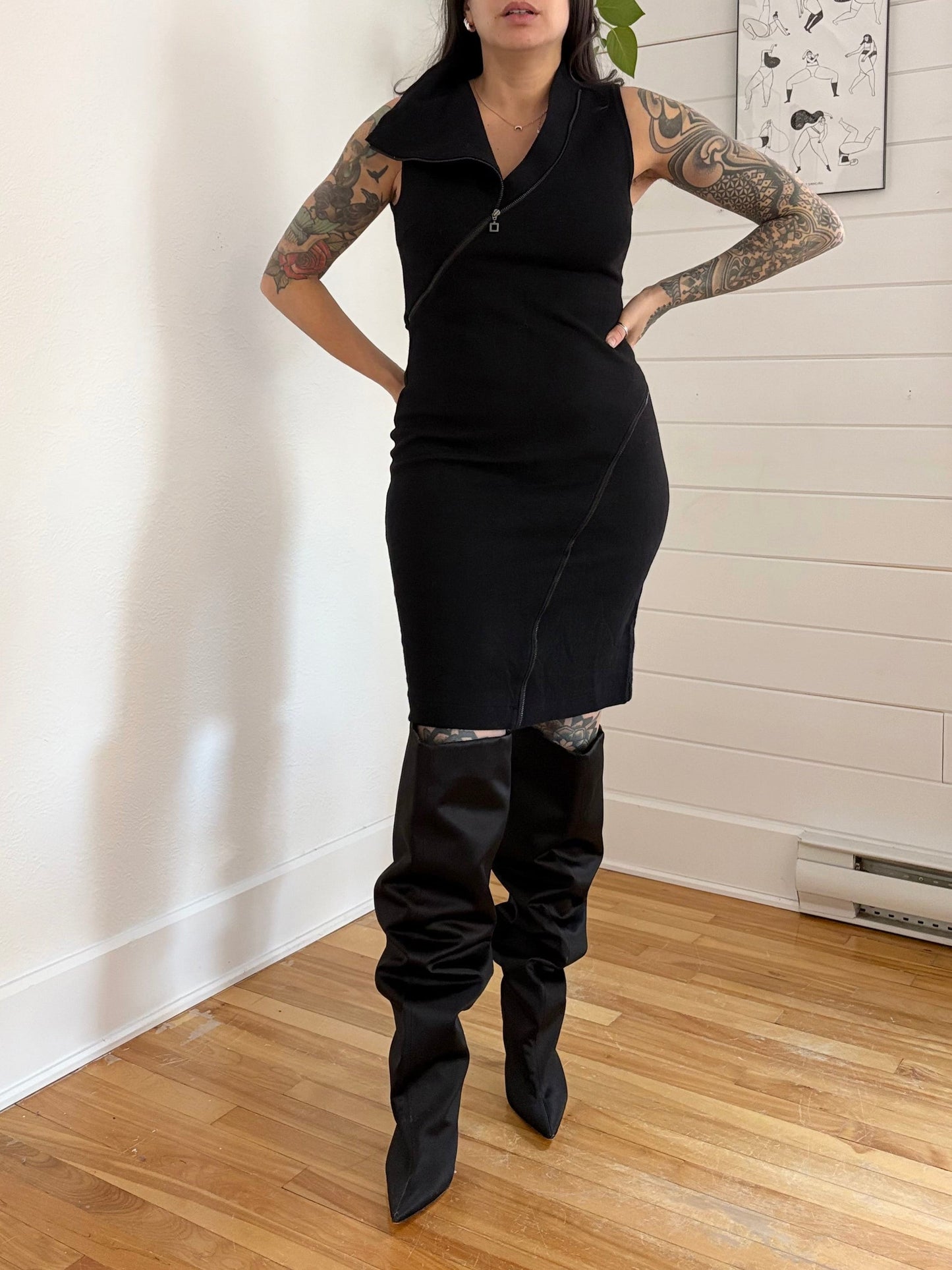 Robe fourreau zippée Sarah Pacini, taille S/M