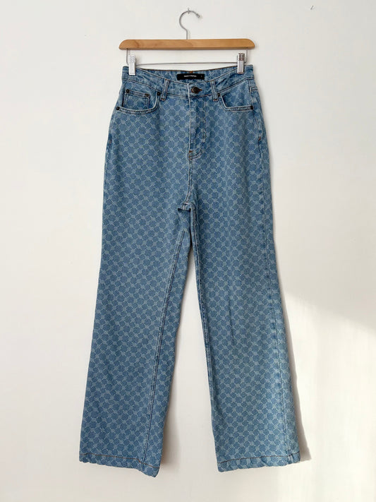 Daily Paper Mel printed monogram jeans W25