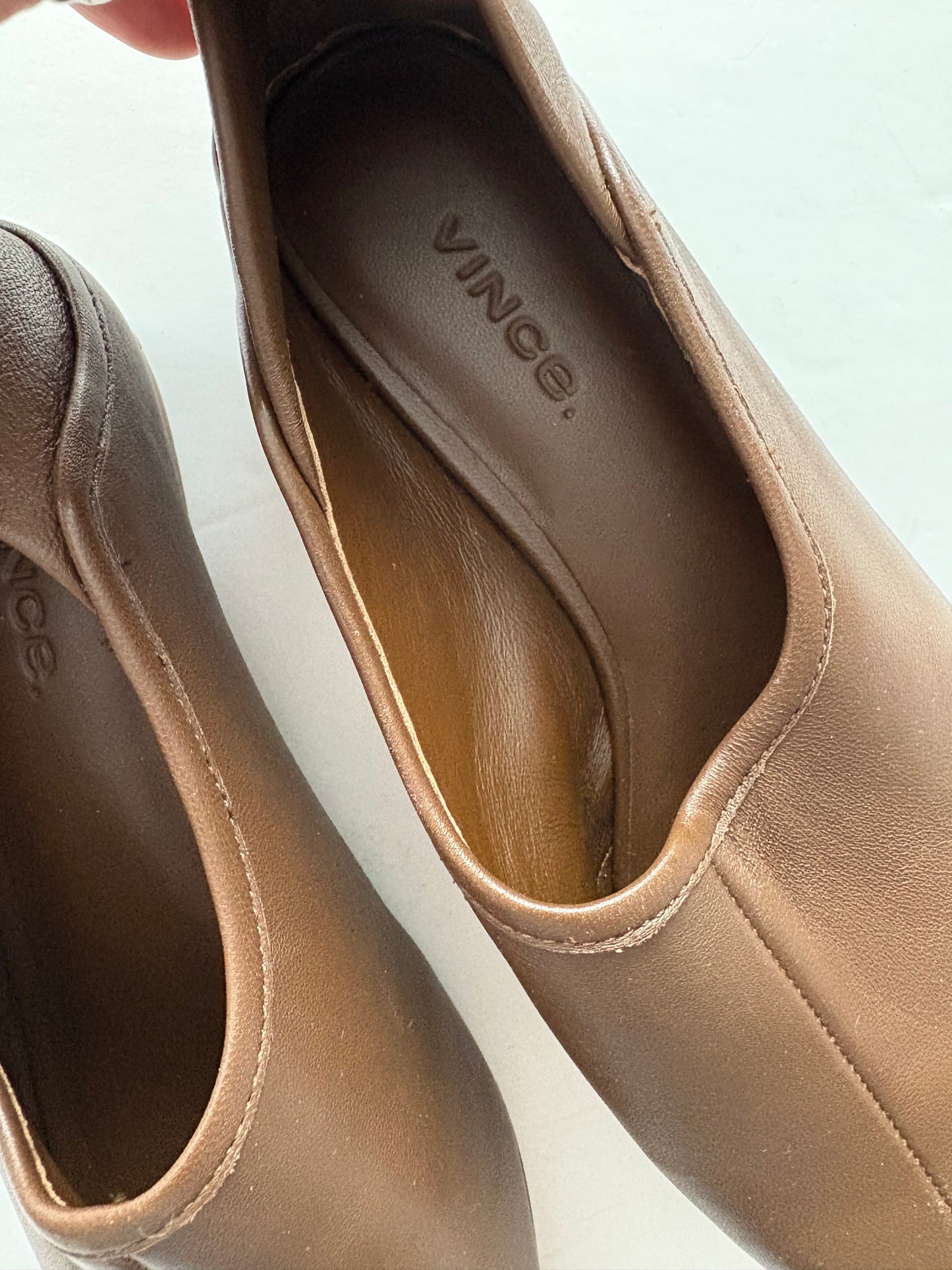 Vince Branine leather flats US5