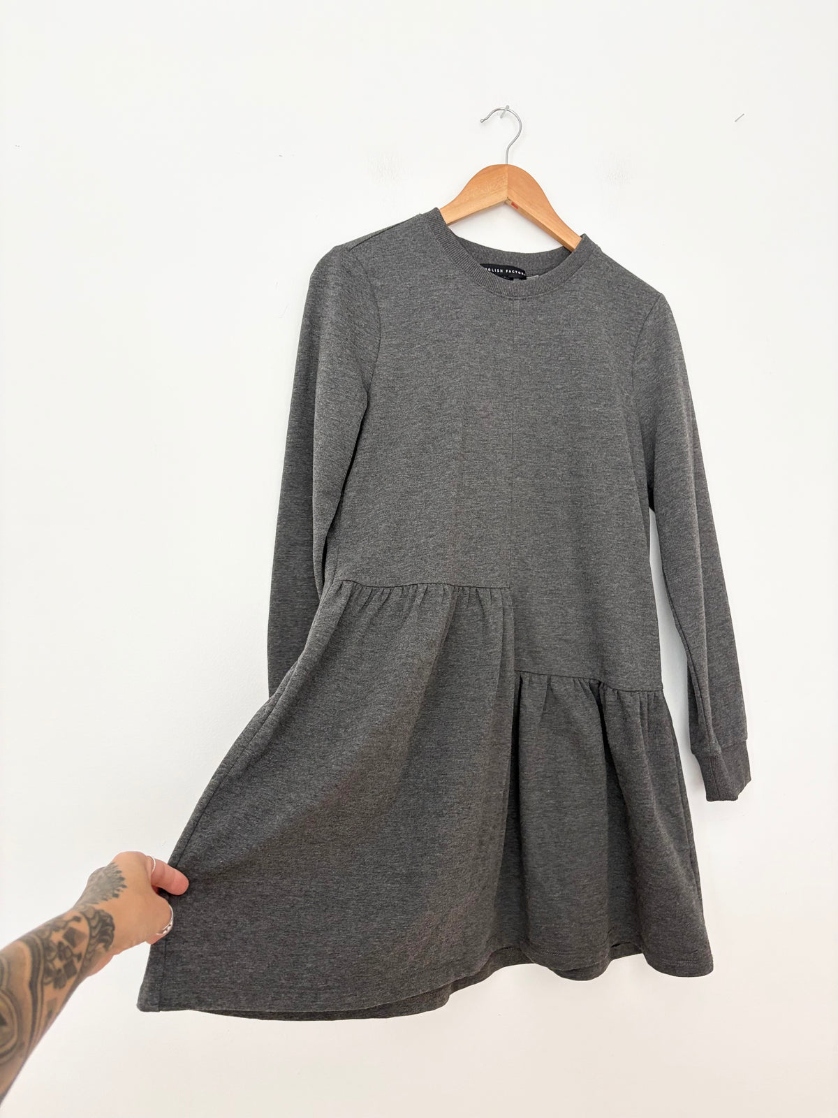 English Factory unbalance seam mini dress Small