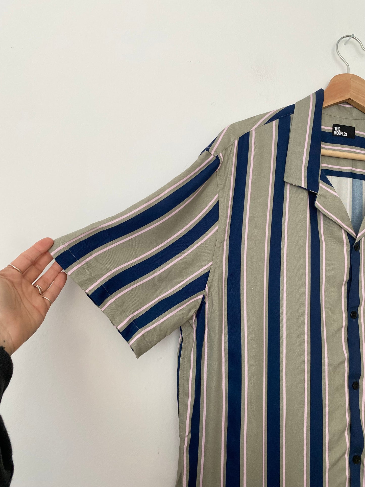 The kooples stripe button up shirt M/L