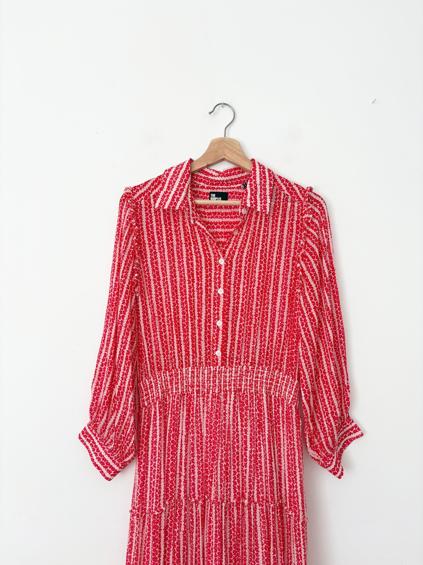 The Kooples floral print stripe dress M/L