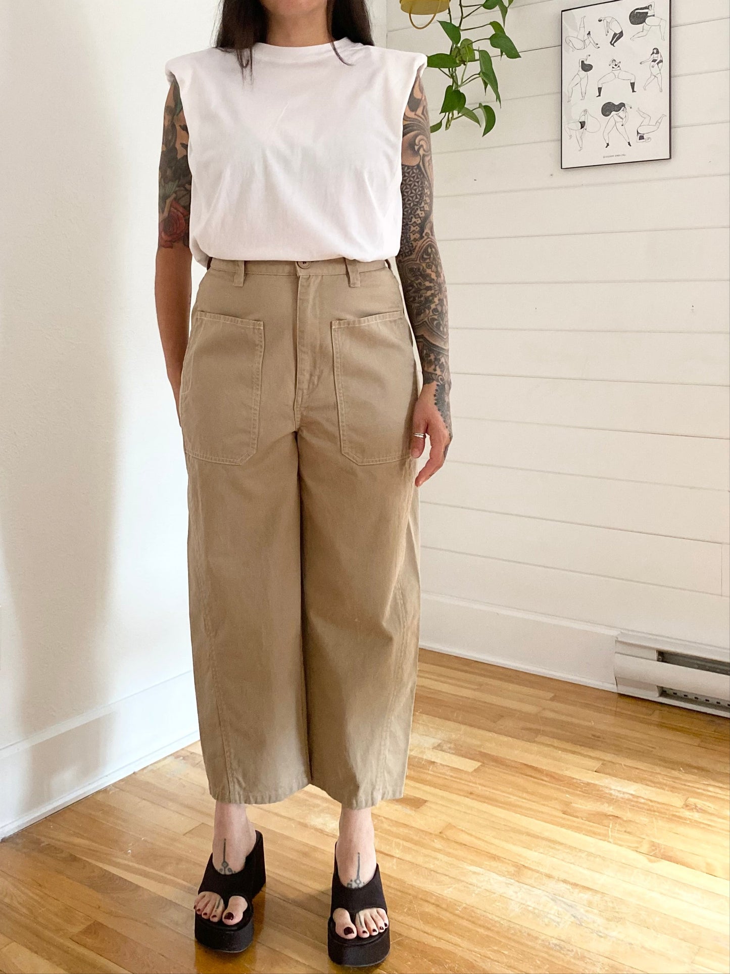 Northern Truck canvas utility barrel pants W26/27