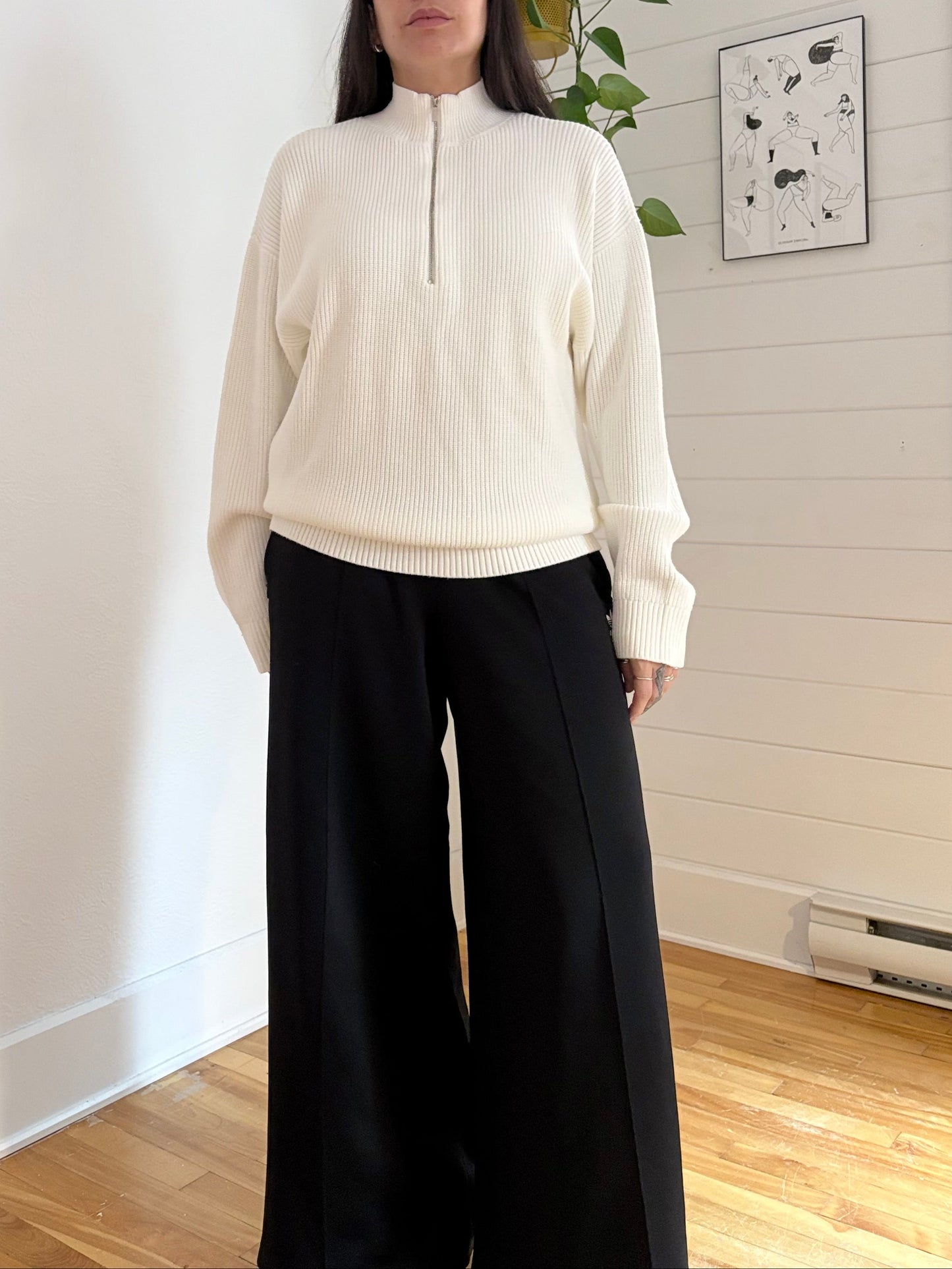 IVL Collective funnel neck half-zip sweater Large