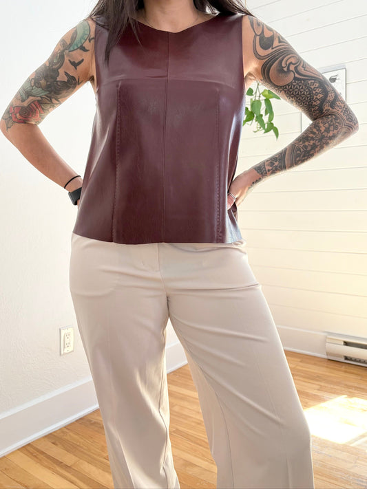 H&M Edition coated vest top Small