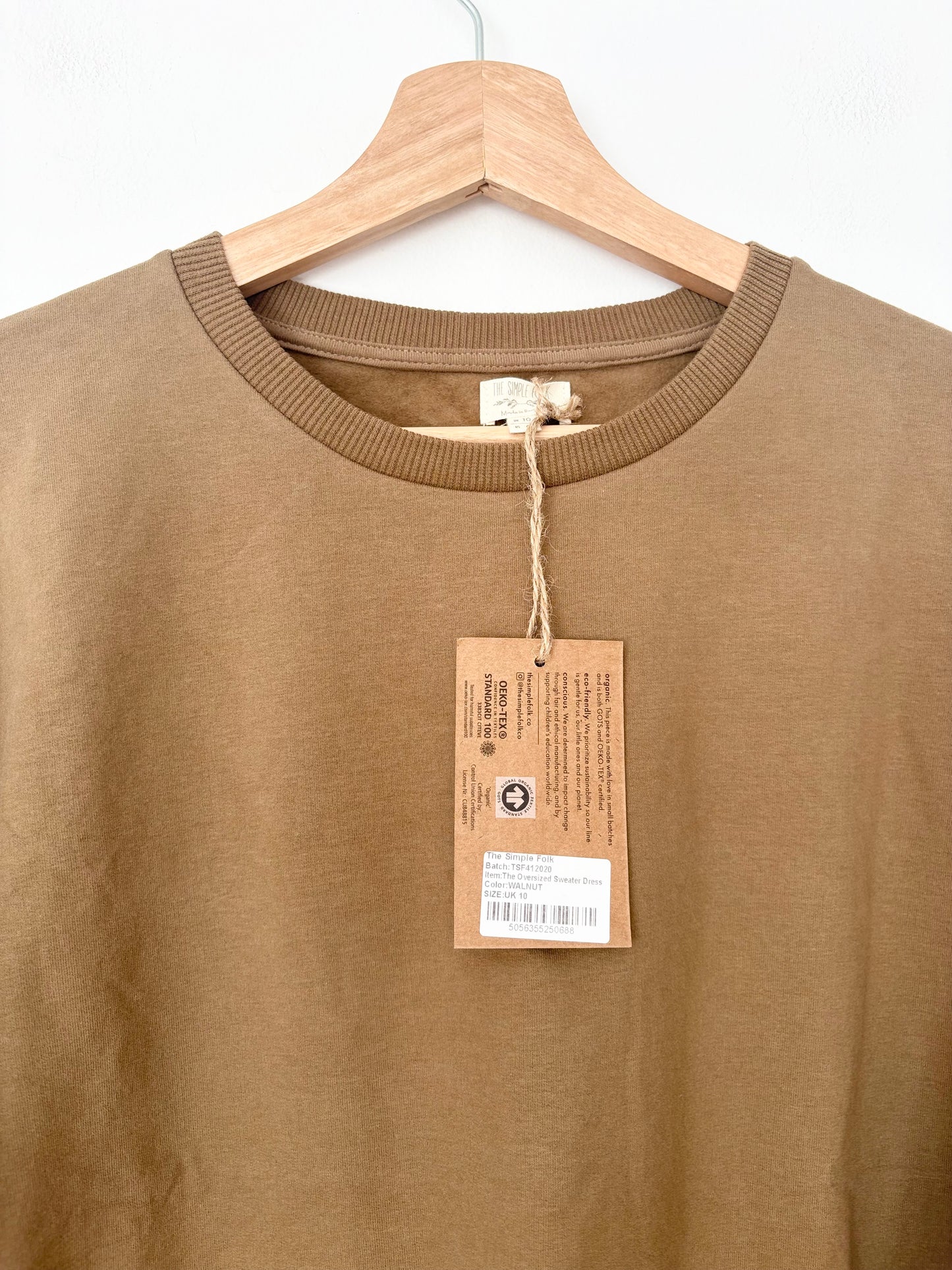 La robe pull oversize The simple folk en noyer Medium
