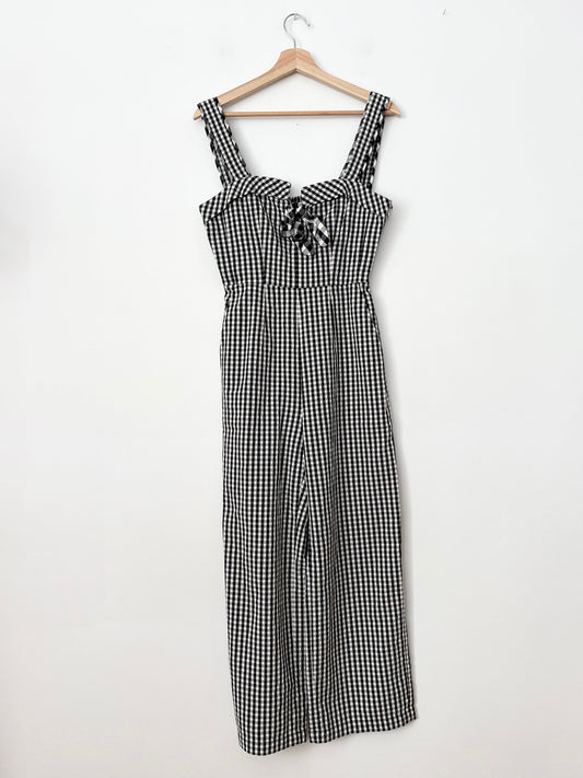 Tanya Taylor Rosalind gingham jumpsuit XS