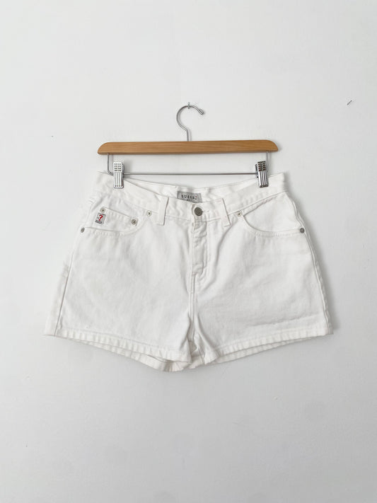 Vintage guess white denim shorts W29
