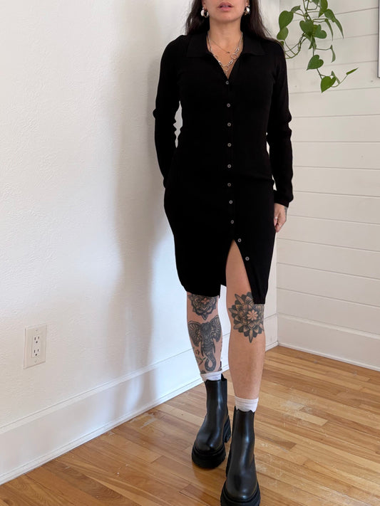 Wilfred cove button up sweater dress Large