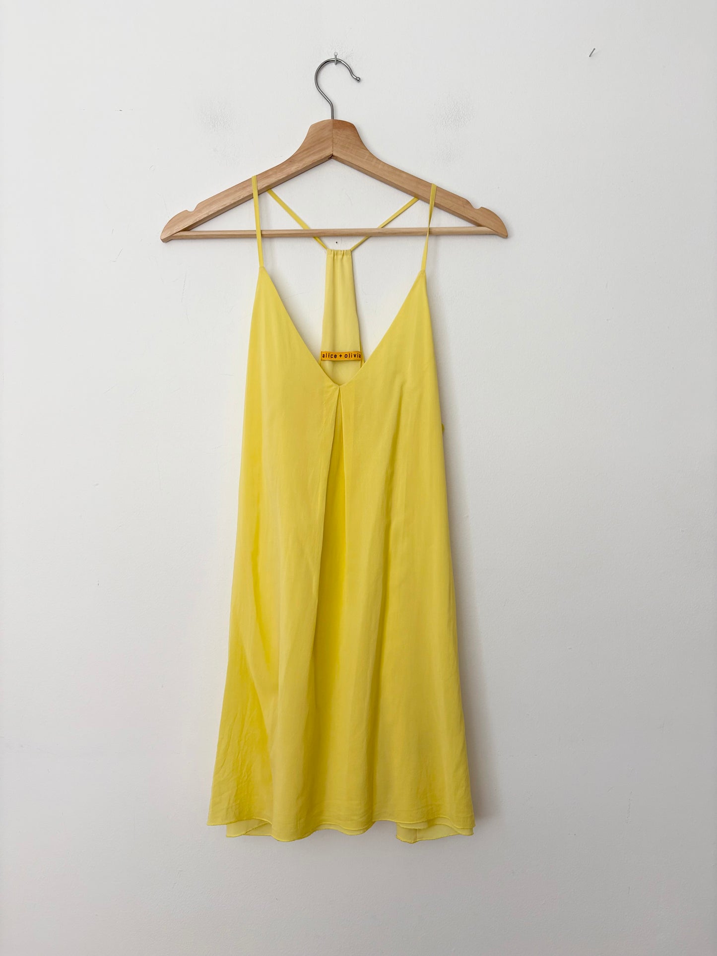 Alice + Olivia Fierra silk slipdress Small