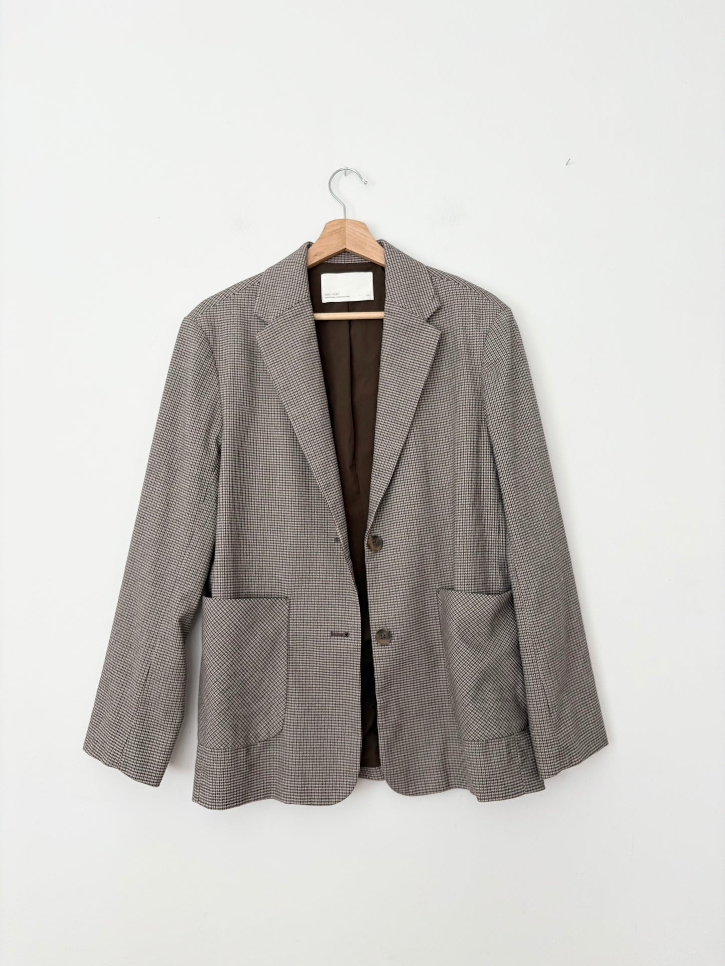 Oak + Fort oversized plaid blazer S/M