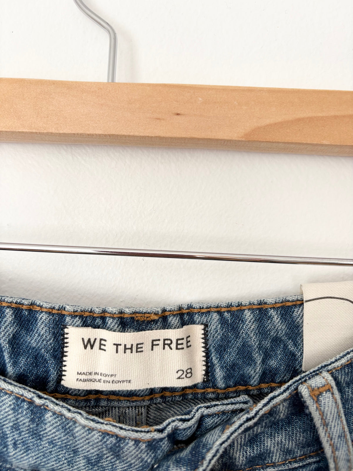 Free people eclipse denim midi skirt W28