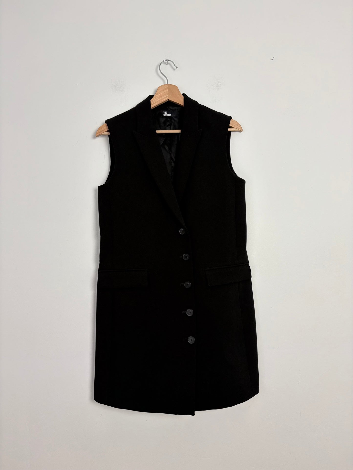 The kooples black crêpe mini blazer dress