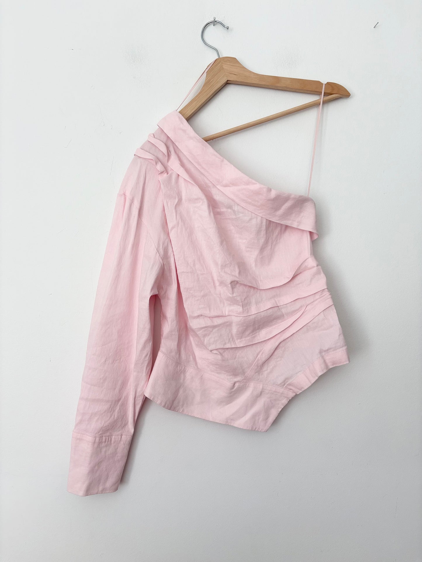 Zara top asymétrique en lin mélangé Taille M