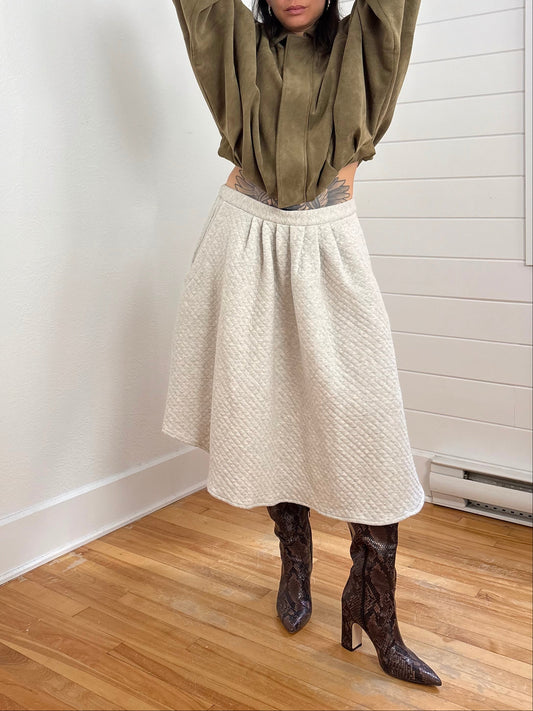 Atelier B quilted midi skirt Large