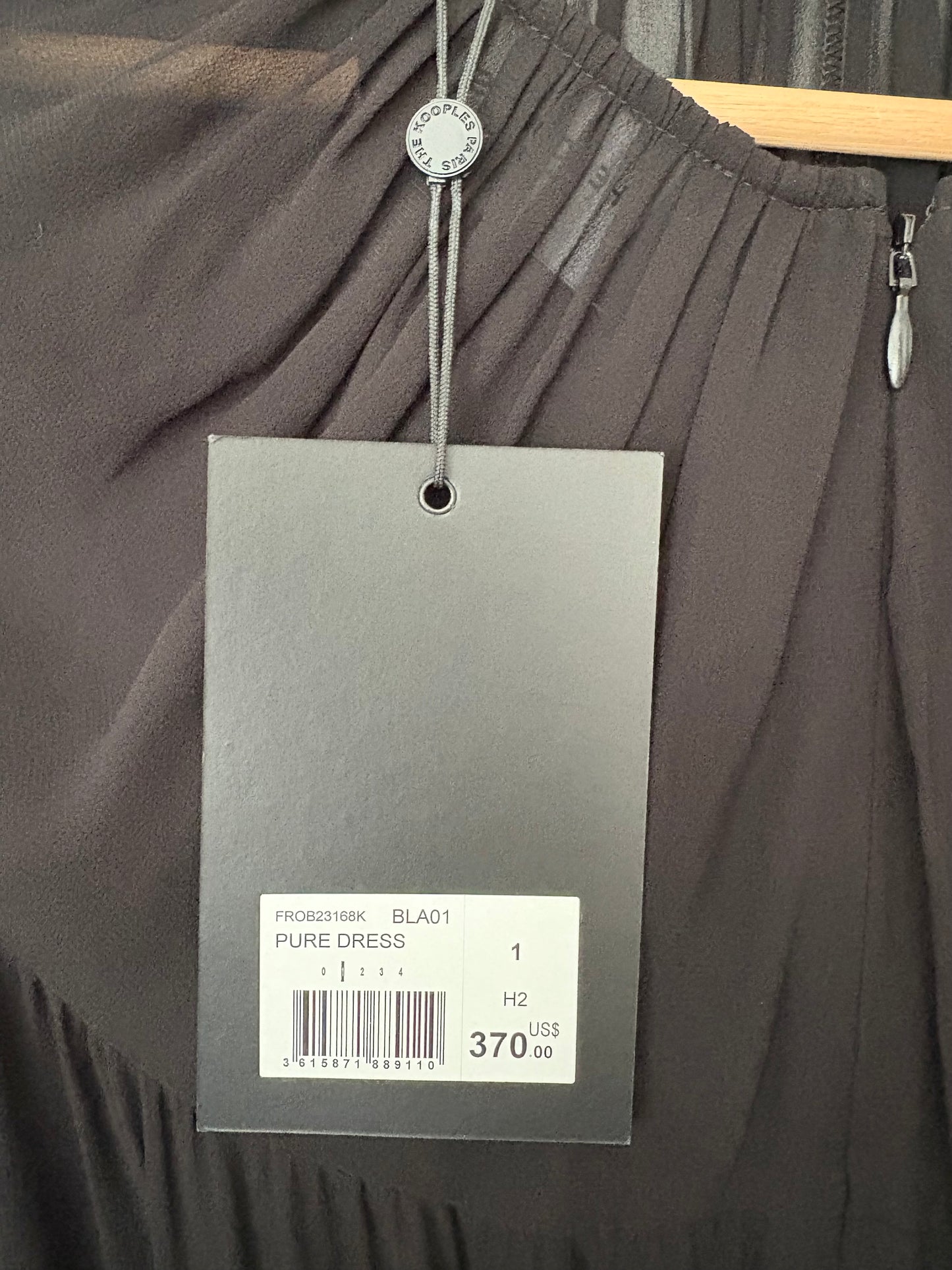 The Kooples pure pleated balloon sleeve mini dress Small