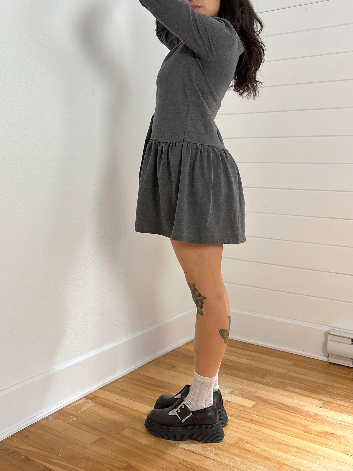 English Factory unbalance seam mini dress Small