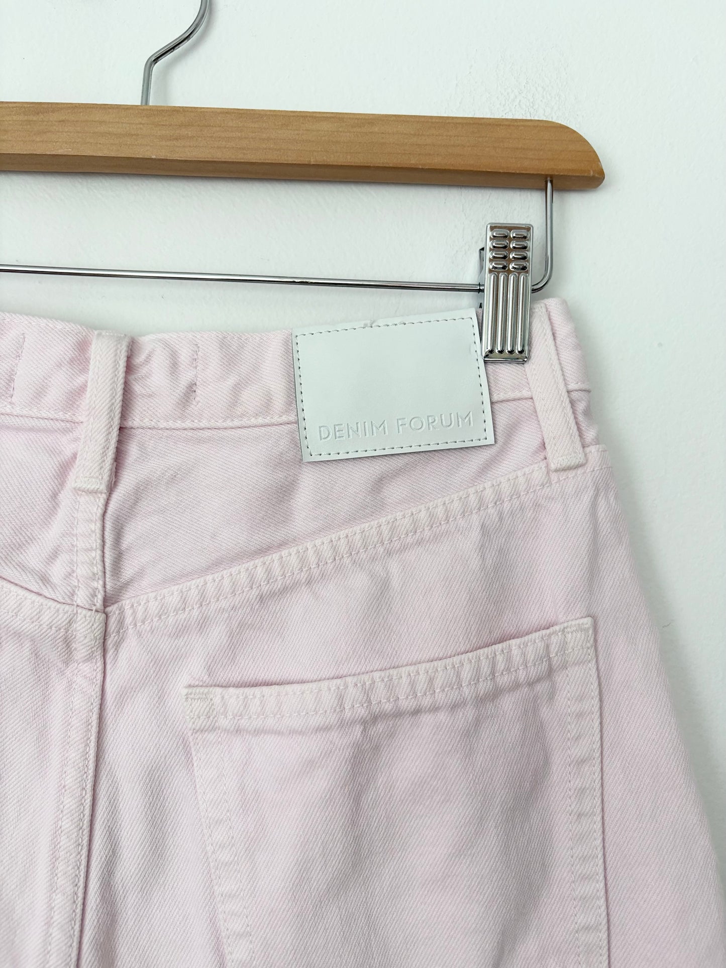 Jean ample taille haute Denim Forum Joni rose, taille 24