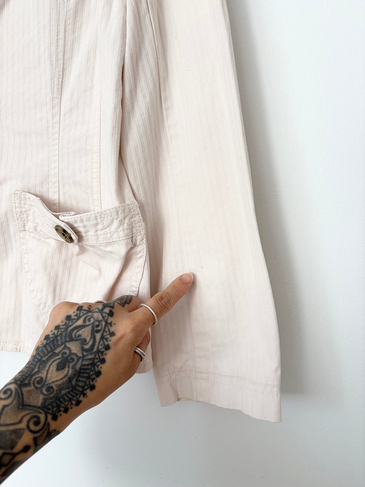 Vintage Marc by Marc Jacobs tone on tone stripe blazer XS/S