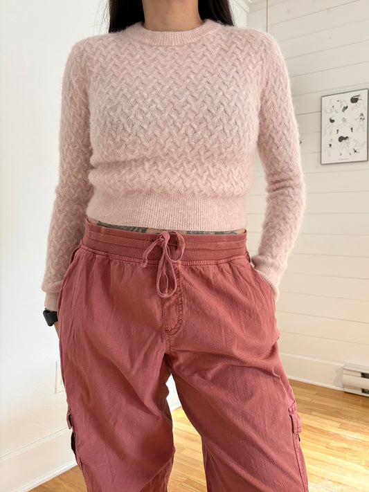 Lululemon alpaca wool-blend crosshatch sweater Small