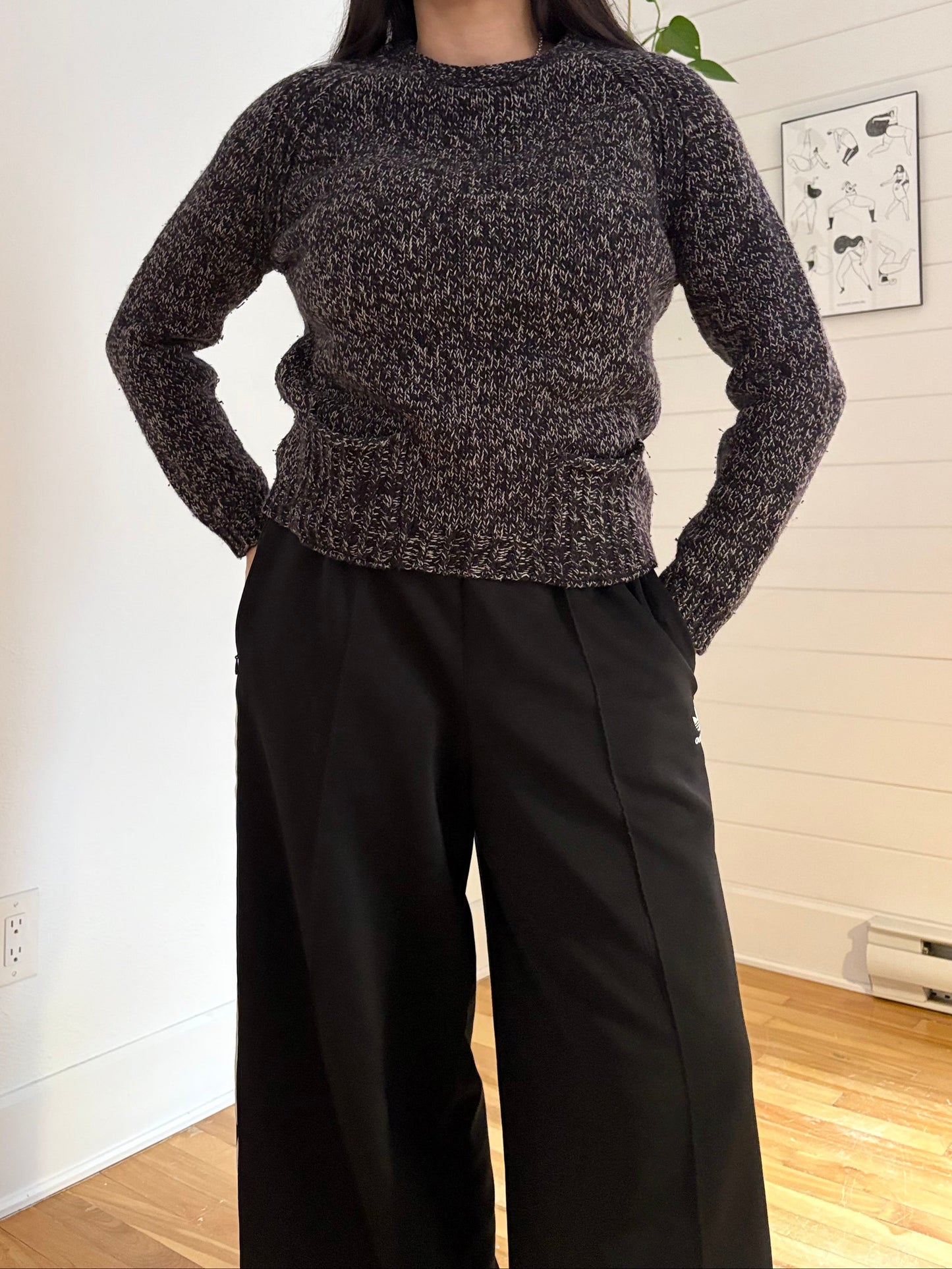 Bellerose wool blend marled knit sweater S/M