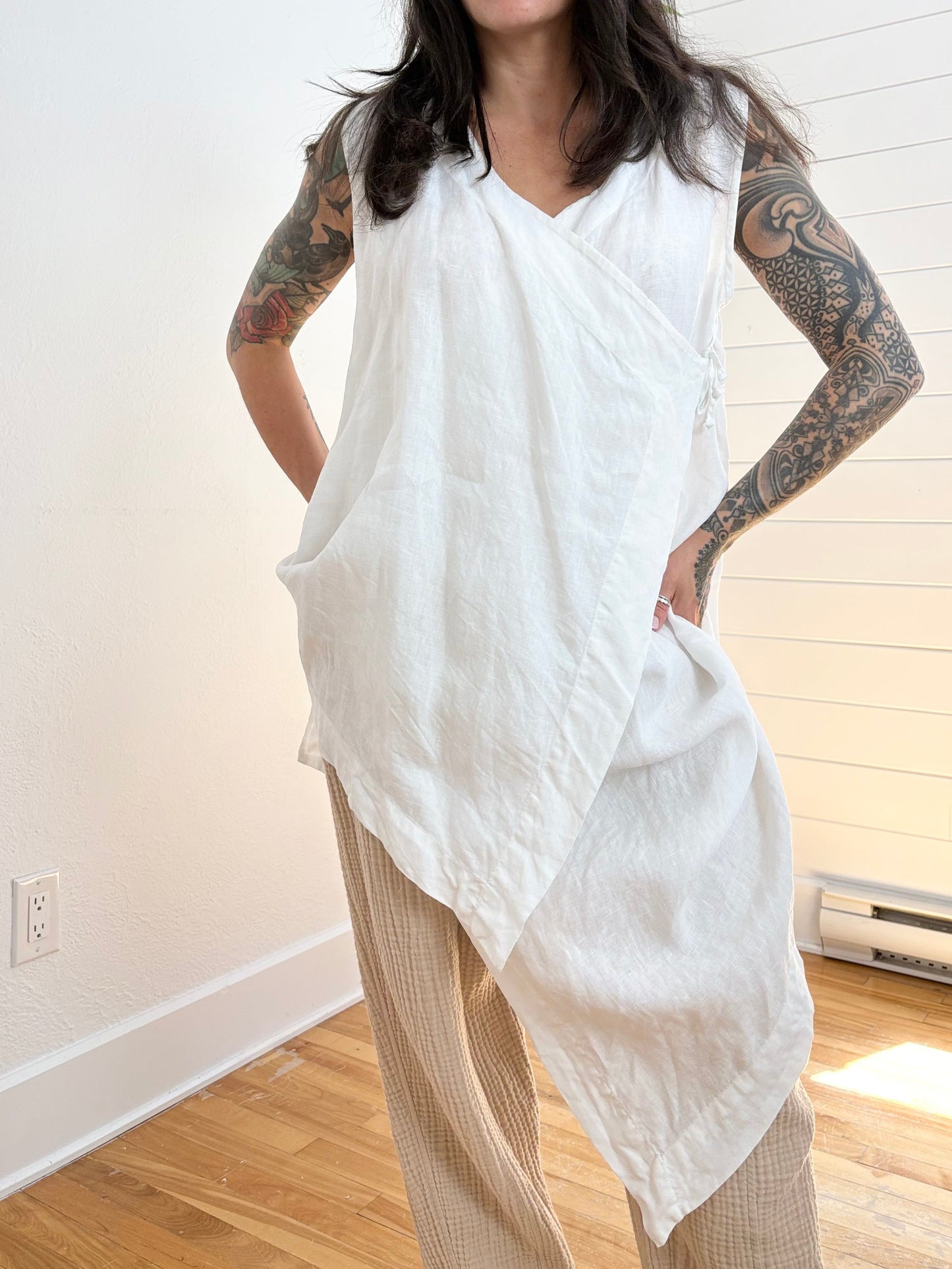Bryn Walker linen Zen vest S-L