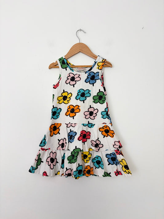 Hanna Anderson floral tiered dress 5T