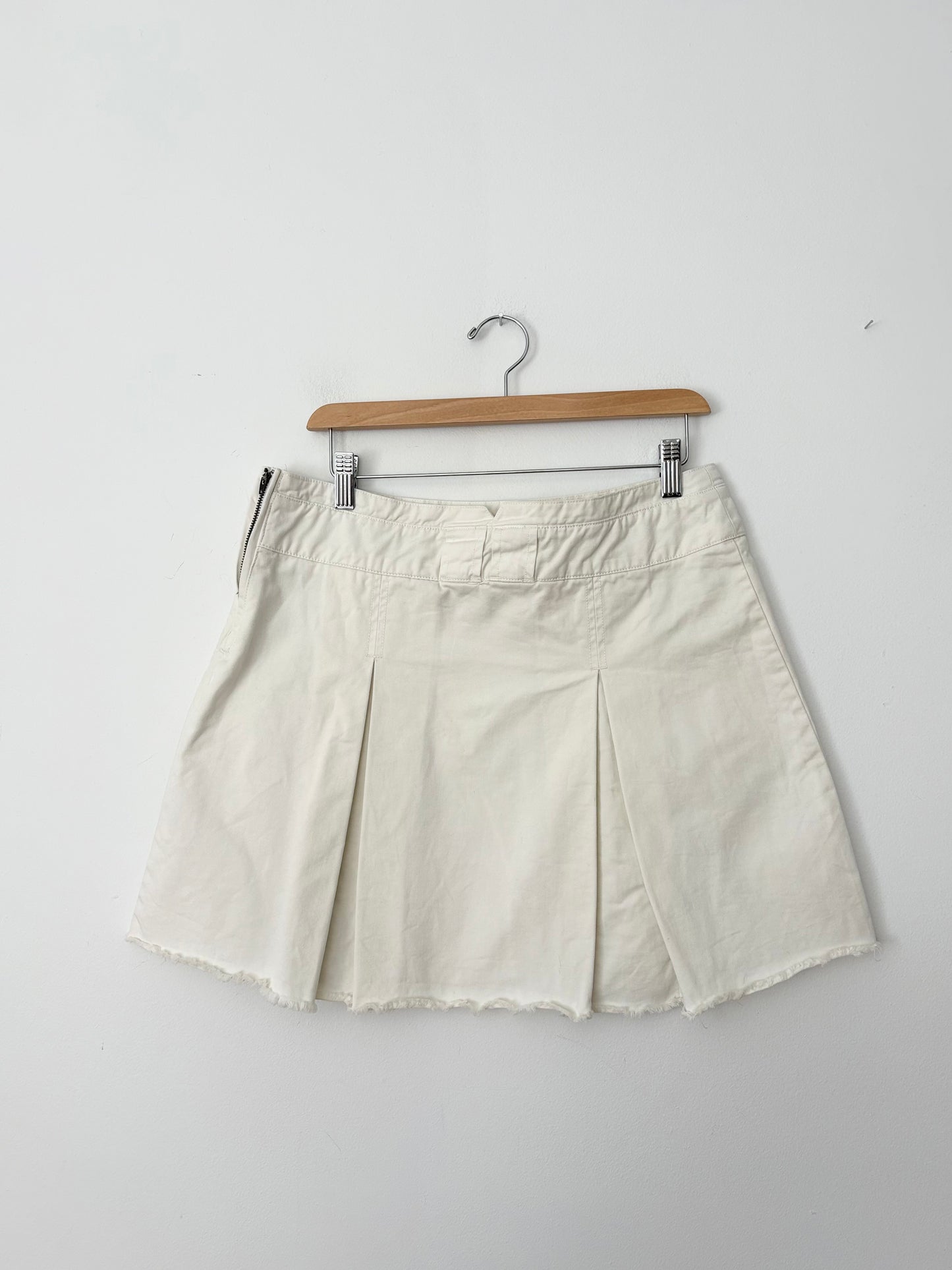 Mini-jupe plissée en jean Free People M/L