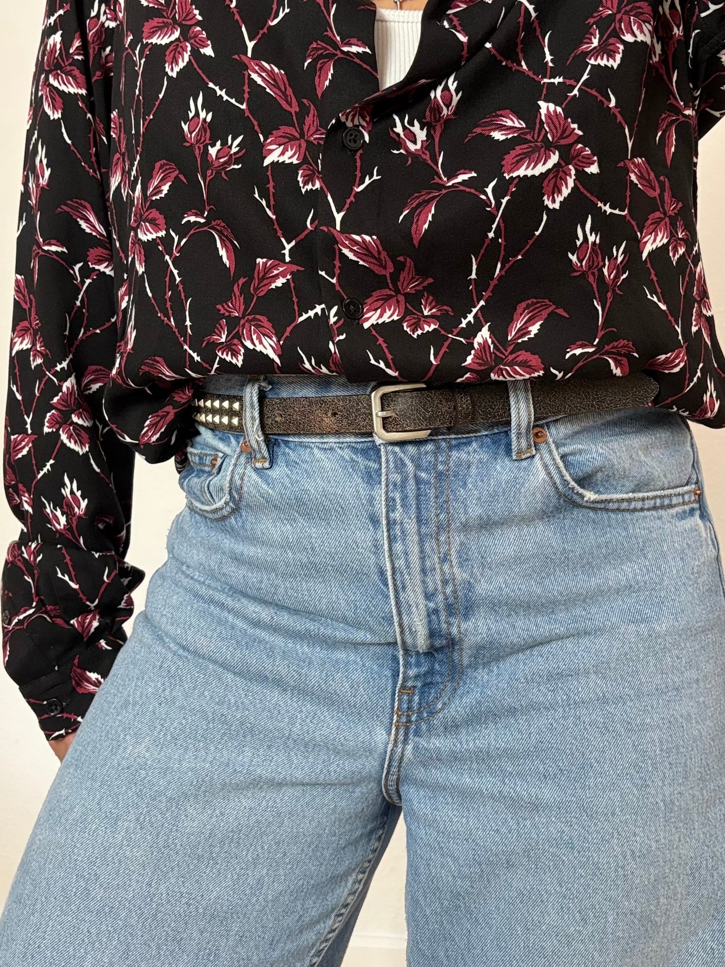 The kooples leather studded belt S-L