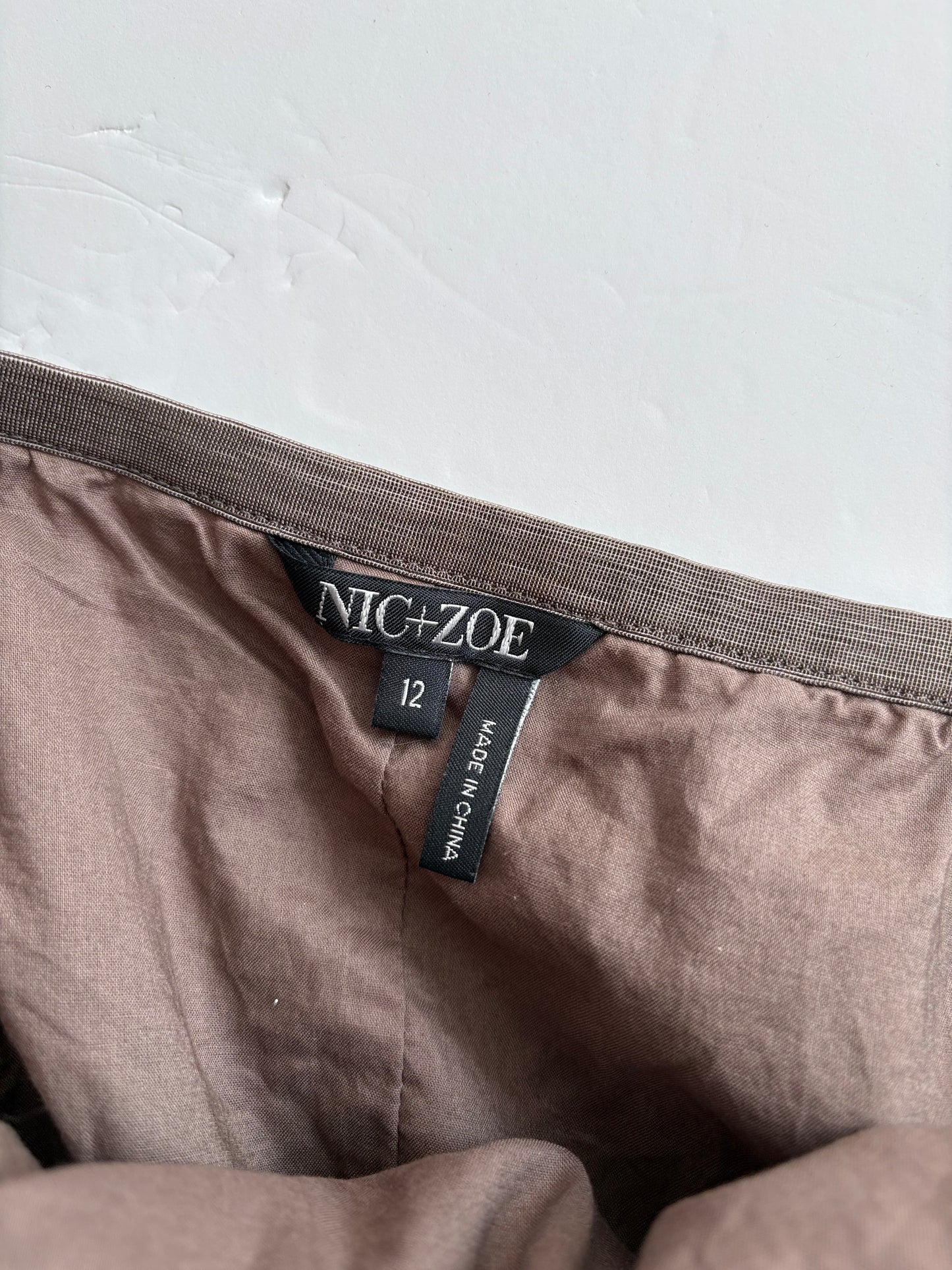 Nic + zoe crinkle chiffon midi skirt L/XL