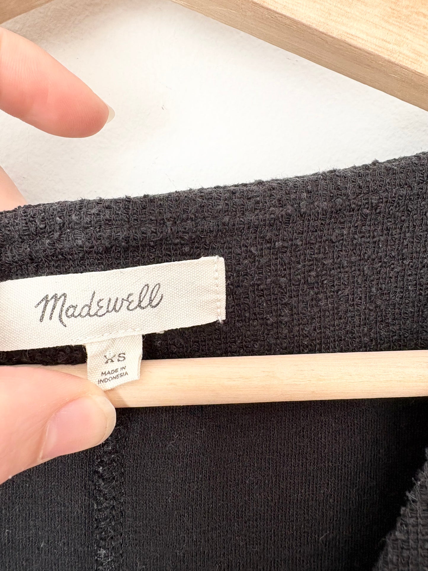 Combishort boutonné en maille Madewell XS
