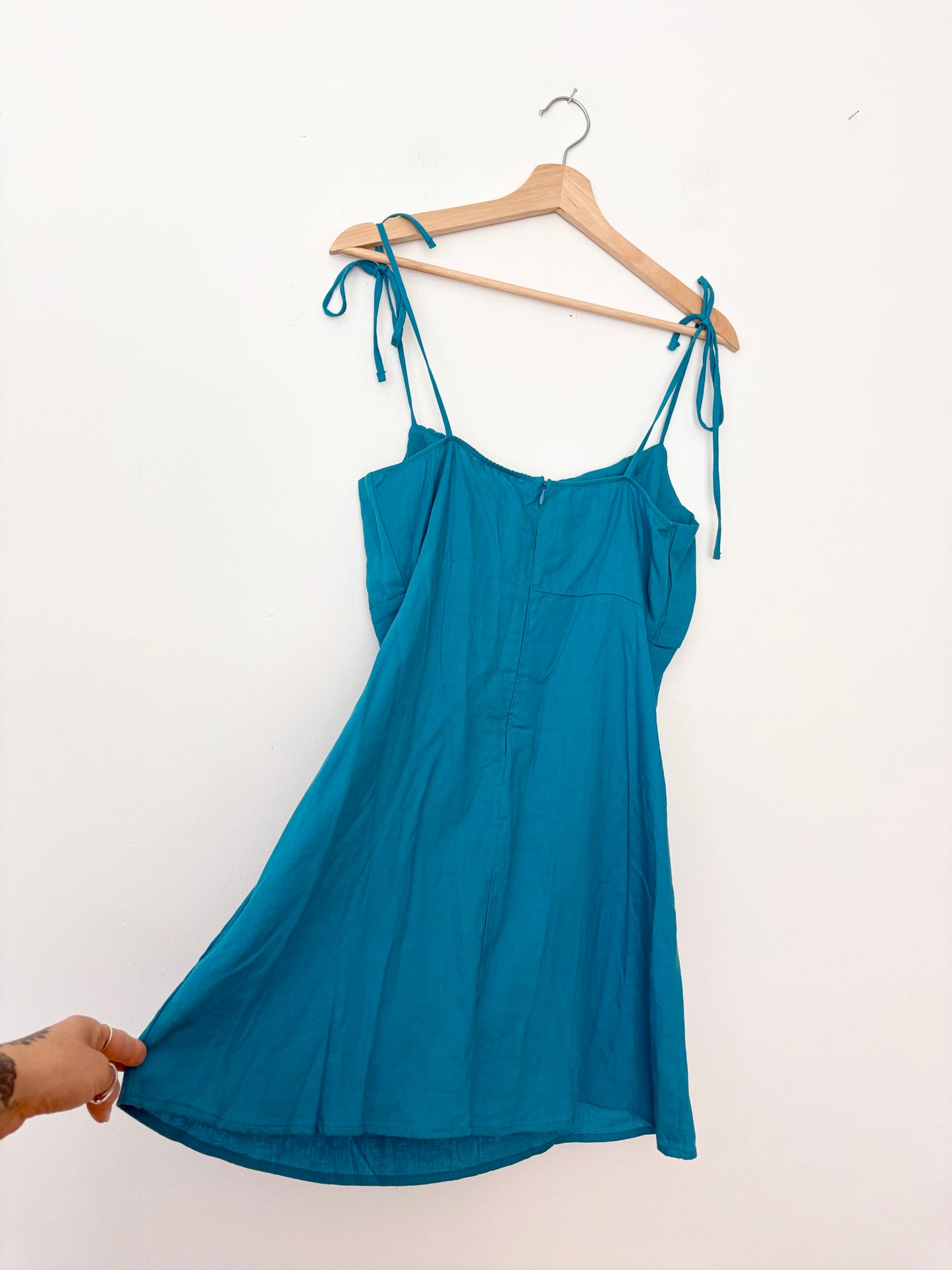 Mini-robe froncée Urban Renewal en lin écologique taille Large