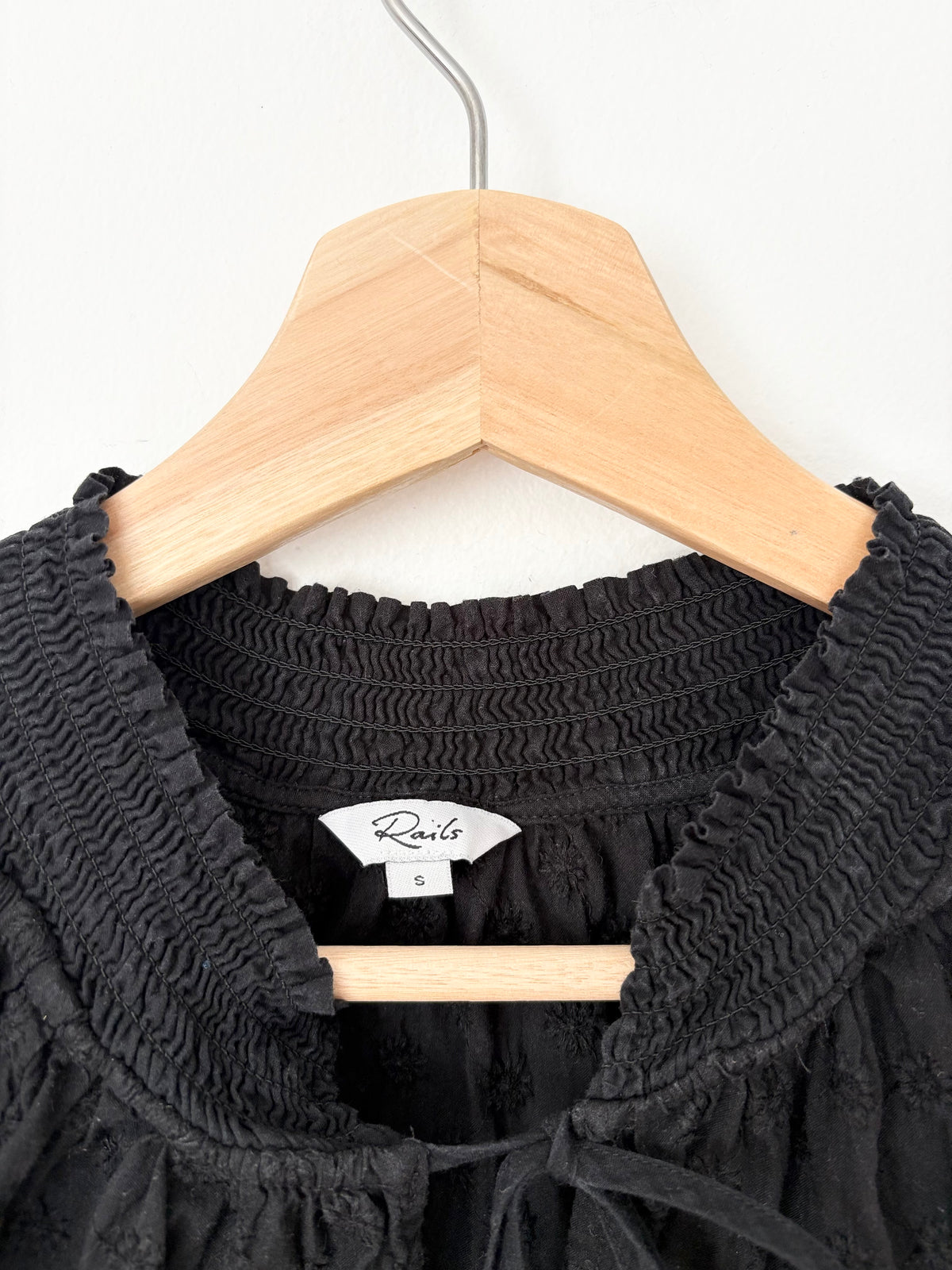 Rails Paris pleated sleeve blouse Small