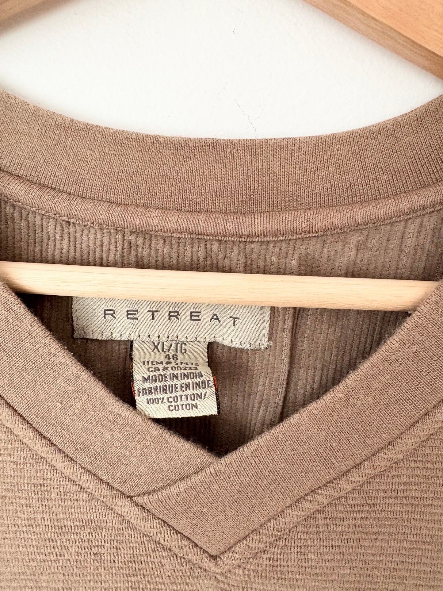 Vintage taupe ribbed sweater XL/XXL