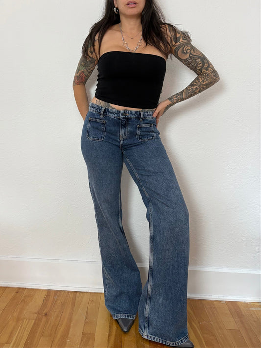 The kooples mid rise flare jeans W29/30