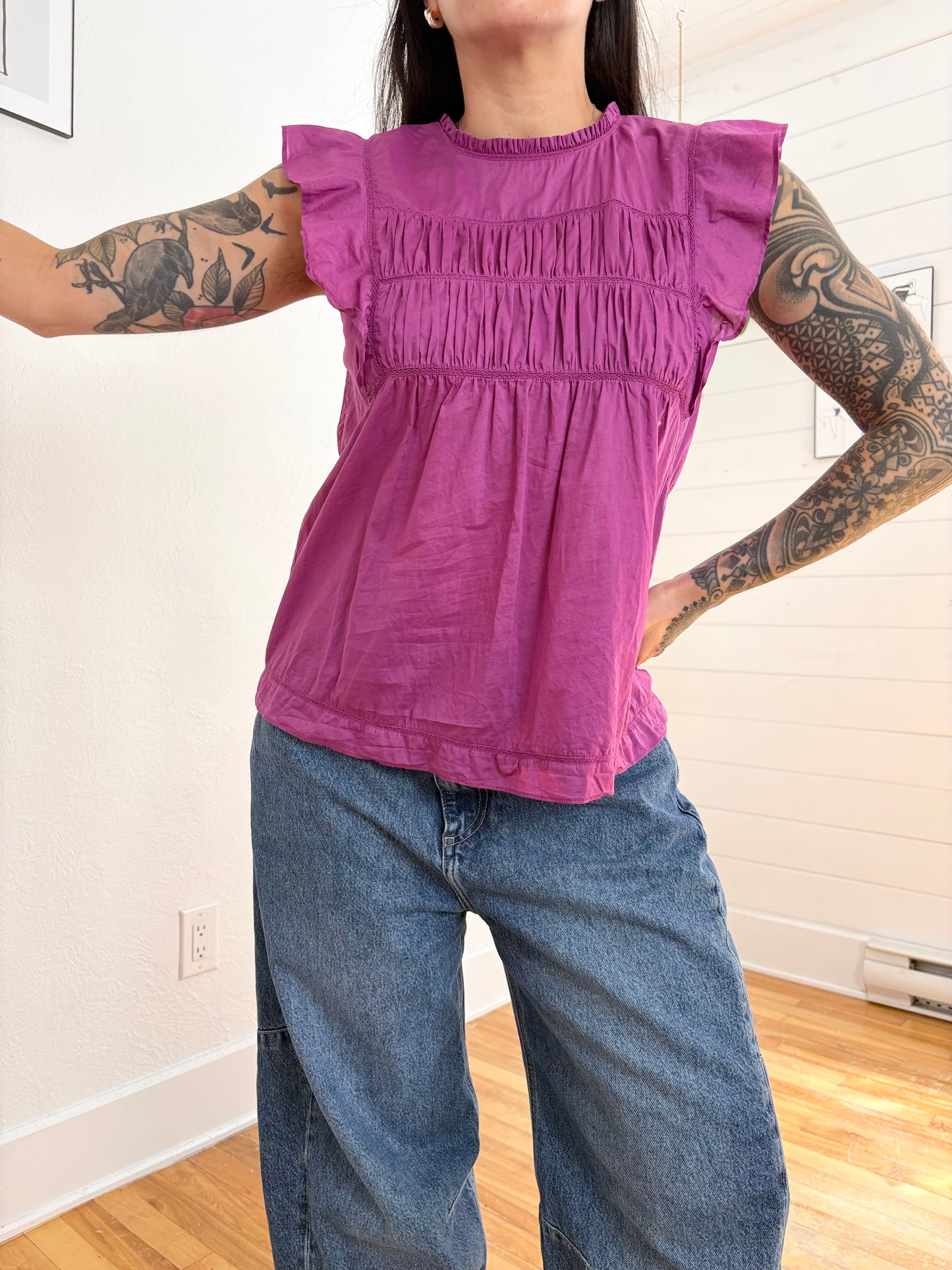 Rails Filomena top in berry Medium