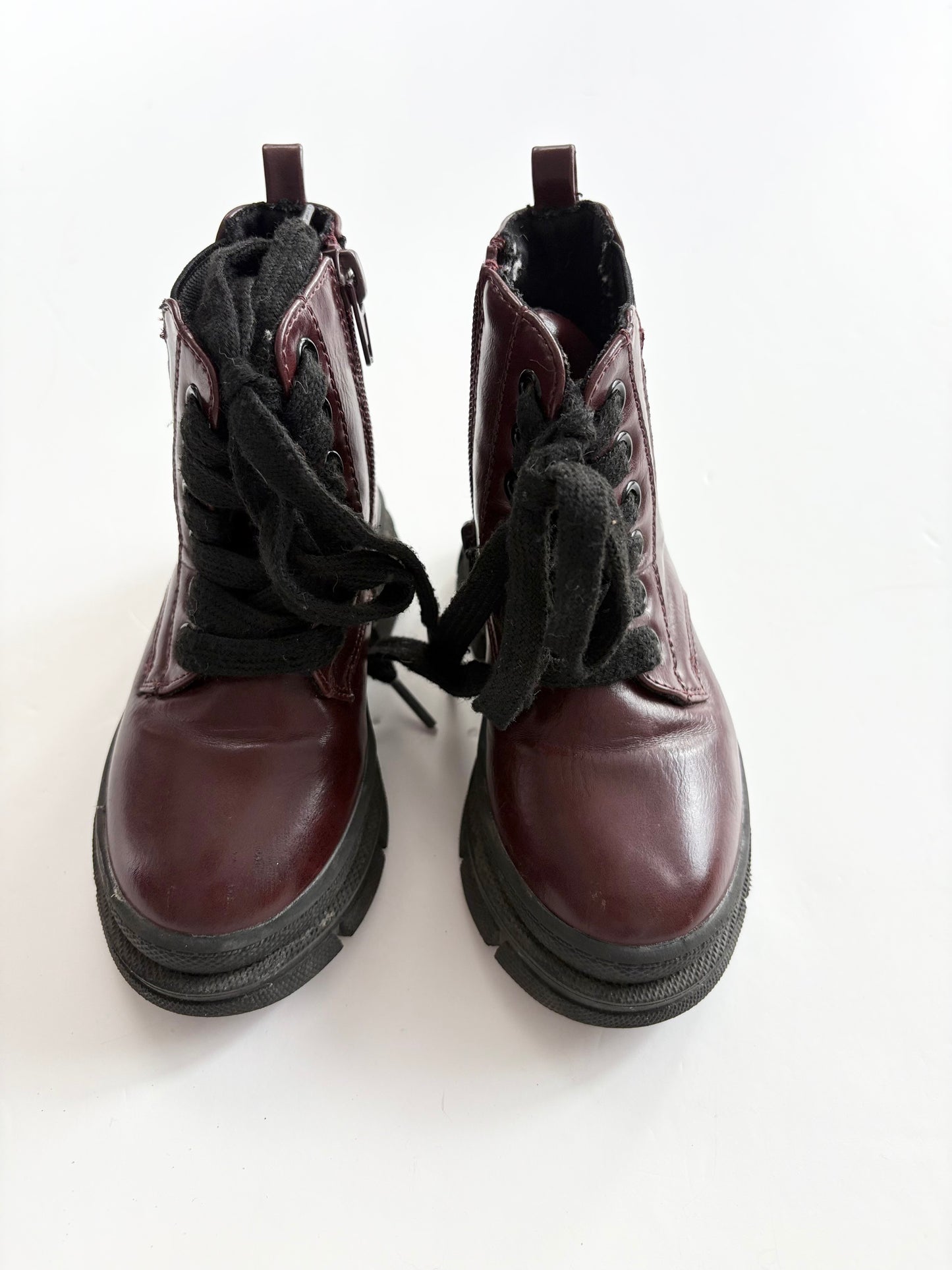 Kiabi burgundy boots EUR24/US8