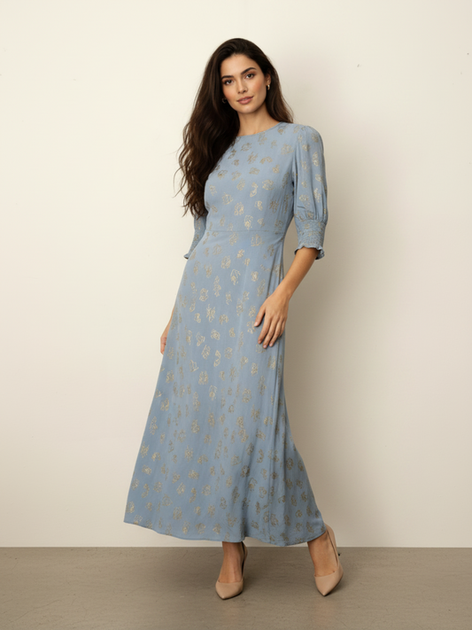 RIXO Jess midi dress in zodiac XS